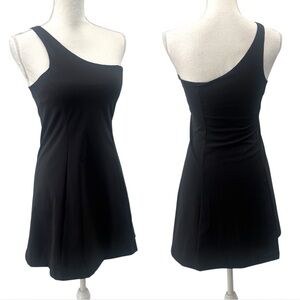 Outdoor Voices One Shoulder Dress in Black